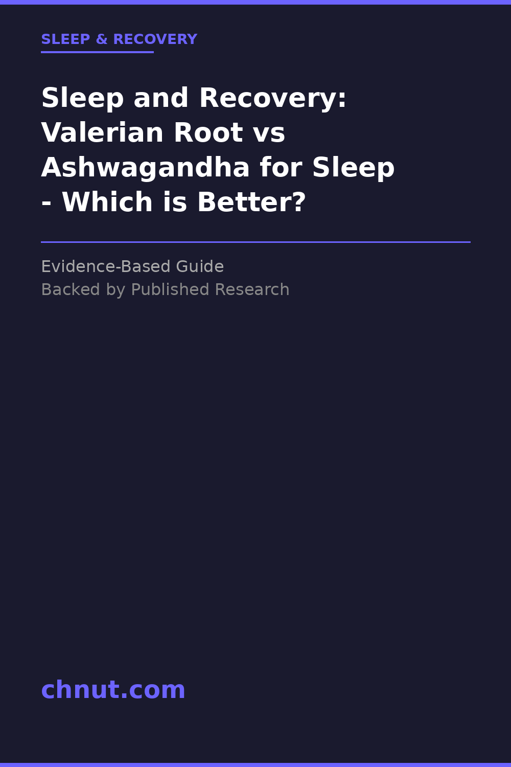 sleep and recovery supplement for improved health and wellness