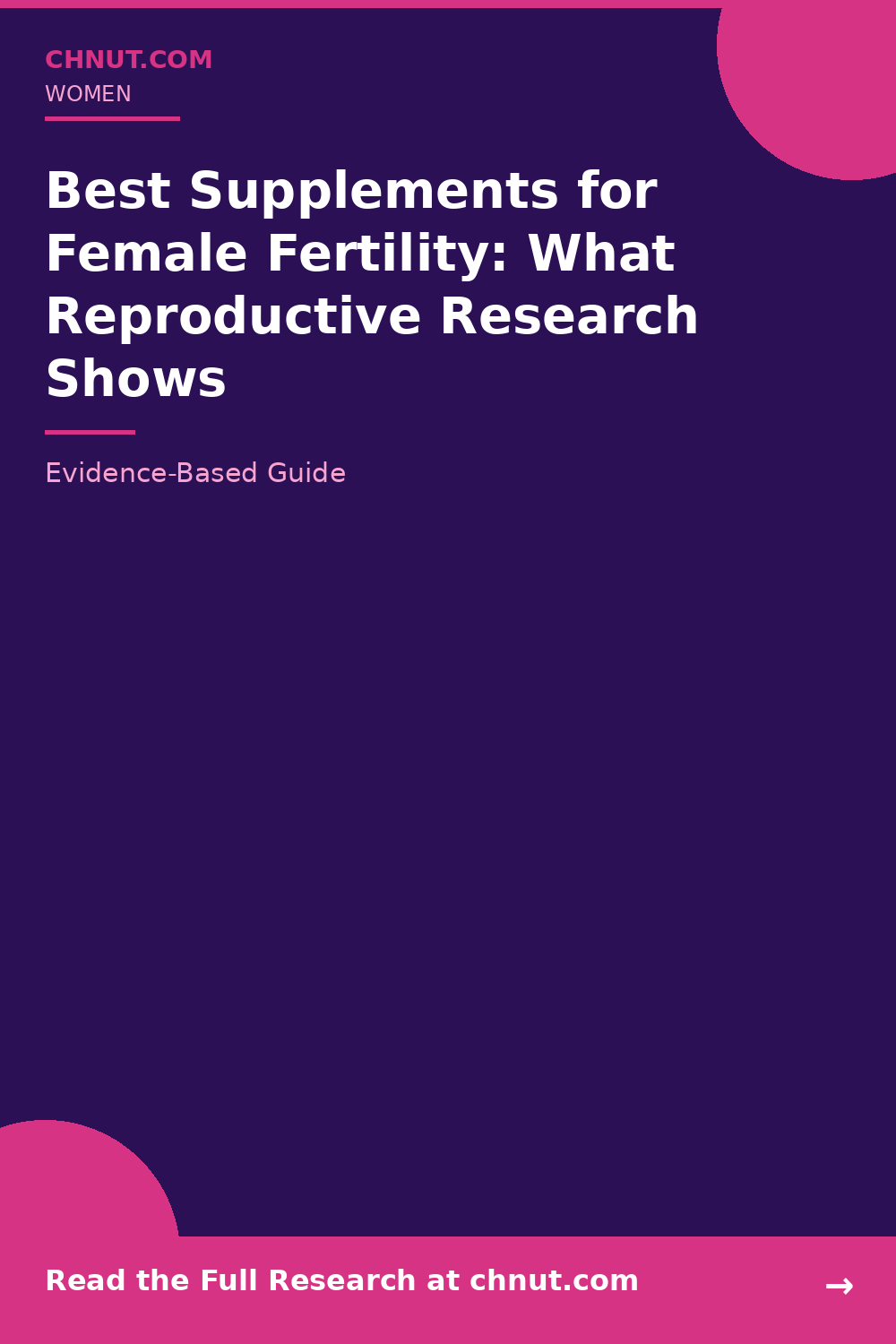 Top-rated supplements for female fertility bottles with third-party testing and quality certifications