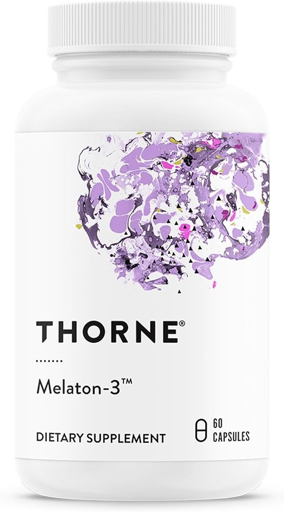 THORNE - Melaton-3 - 3mg Melatonin Supplement - Supports Normal Circadian Rhythms, Restful Sleep & Relaxation* - NSF ...