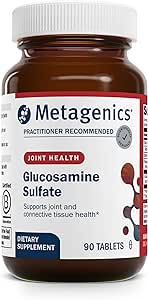 Metagenics Glucosamine Sulfate - Joint & Cartilage Health Supplement* - with 1500 mg Glucosamine Sulfate, Vitamin C &...