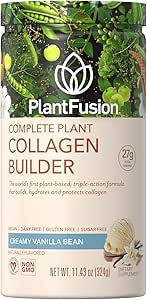 PlantFusion Vegan Collagen Powder - Plant Based Collagen Protein Powder for Muscle & Joints, Hair, Skin & Nails - Ket...