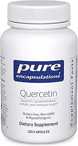 Pure Encapsulations Quercetin - 500 mg - Immune Support, Cellular Health & Heart Health - Antioxidant Supplement - Gl...