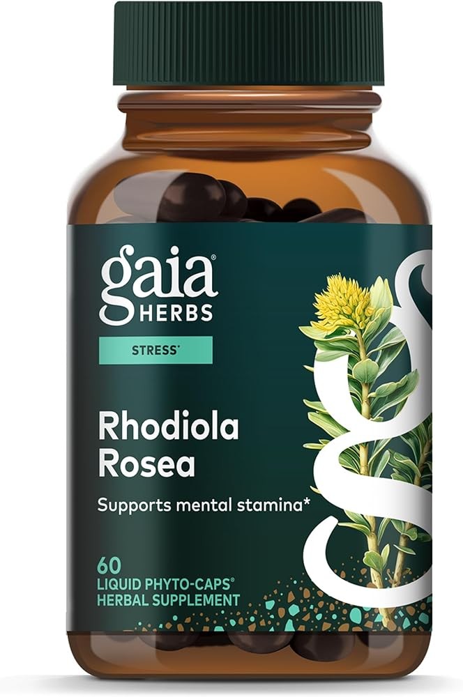 Gaia Herbs Rhodiola Rosea - Stress Support Supplement Traditionally for Supporting Healthy Stamina & Endurance - with...