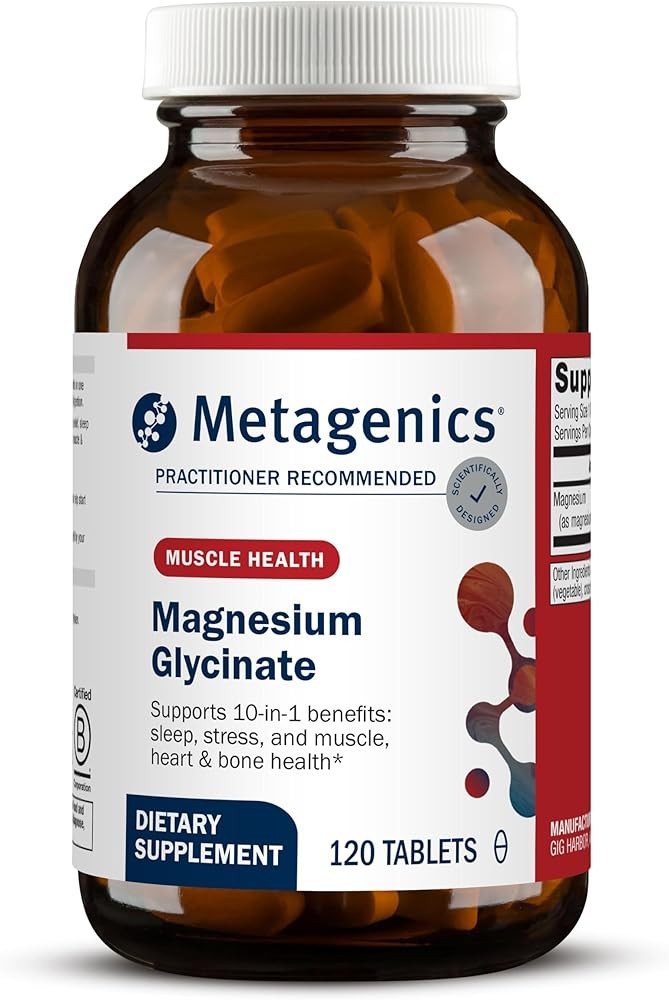 Metagenics Magnesium Glycinate - Highly Absorbable Magnesium Supplement for Sleep, Stress Relief & Muscle Relaxation*...