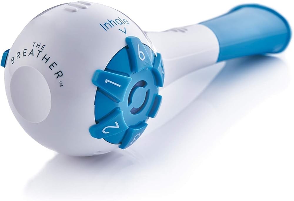 THE BREATHER Natural Breathing Exerciser Trainer with App