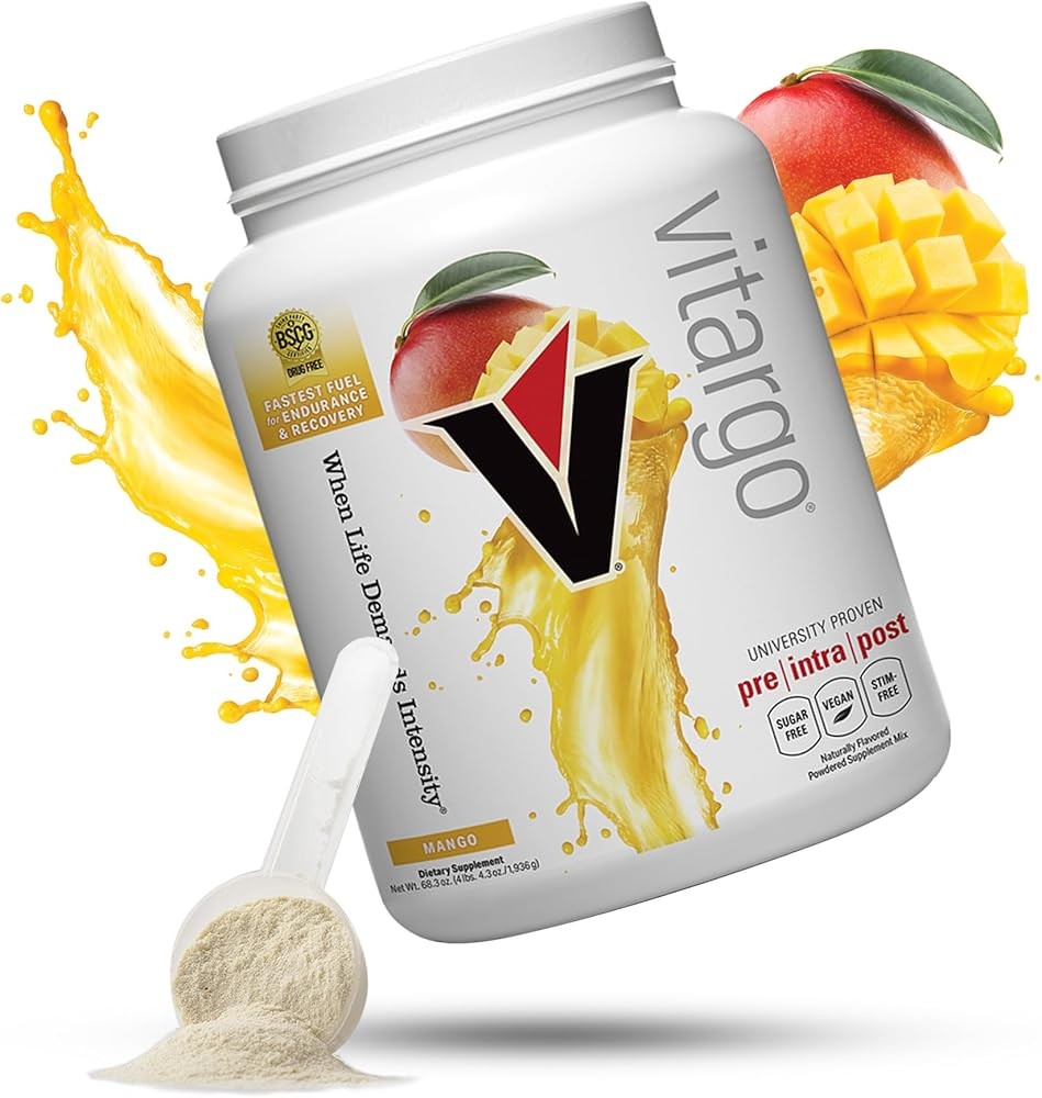 Vitargo Carbohydrate Powder | Feed Muscle Glycogen 2X Faster | 4.4 LB Mango Pre Workout & Post Workout Recovery Powde...
