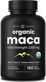 NutraChamps USDA Organic Maca Root 2100mg
