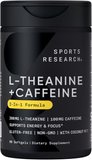 Sports Research L-Theanine Supplement with Caffeine & Coconut MCT Oil