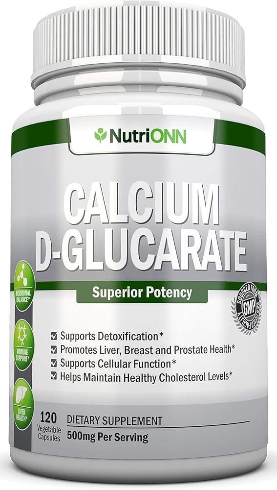 Calcium D-Glucarate - 500mg - 120 Vegetable Capsules - Superior Potency