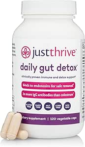 Daily Gut Detox - Ultra-Concentrated Detox & Immune Support Supplement with IgG Antibodies - Promotes Gut Health, Det...