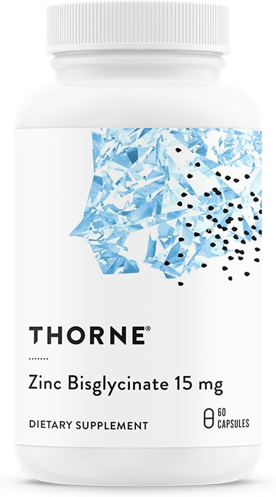 THORNE Zinc Bisglycinate 15mg - Highly Absorbable Zinc