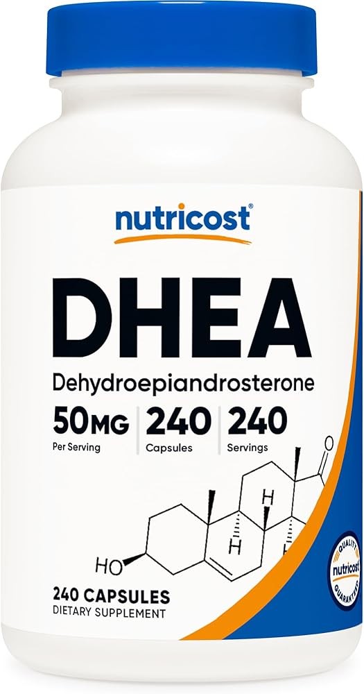 Nutricost DHEA 50mg, 240 Capsules - Gluten Free, Soy Free, Non-GMO