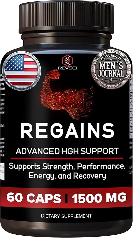HGH Supplements for Men & Women - Regains Natural Anabolic Muscle Growth Building & Human Growth Hormone for Men, Mus...