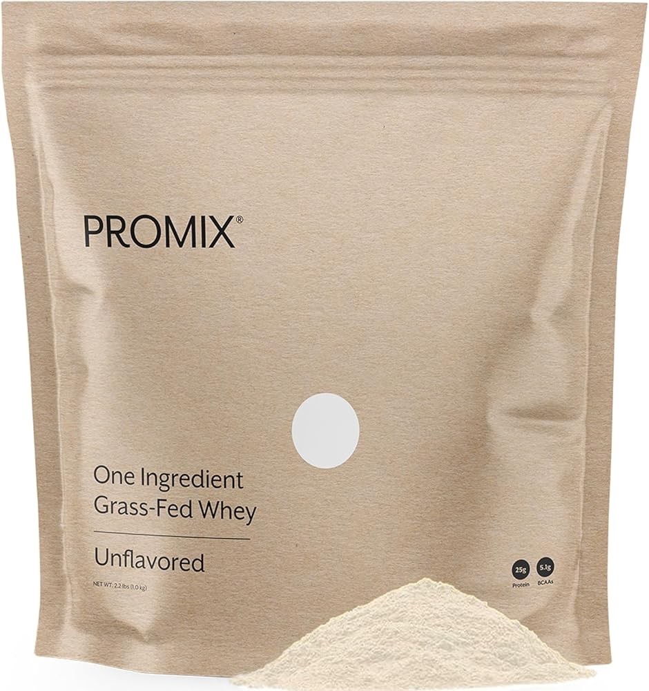 ProMix Nutrition Whey Protein Powder, Grass Fed, Unsweetened, Hormone Free - 25g Protein per Serving, Sugar Free, Soy...