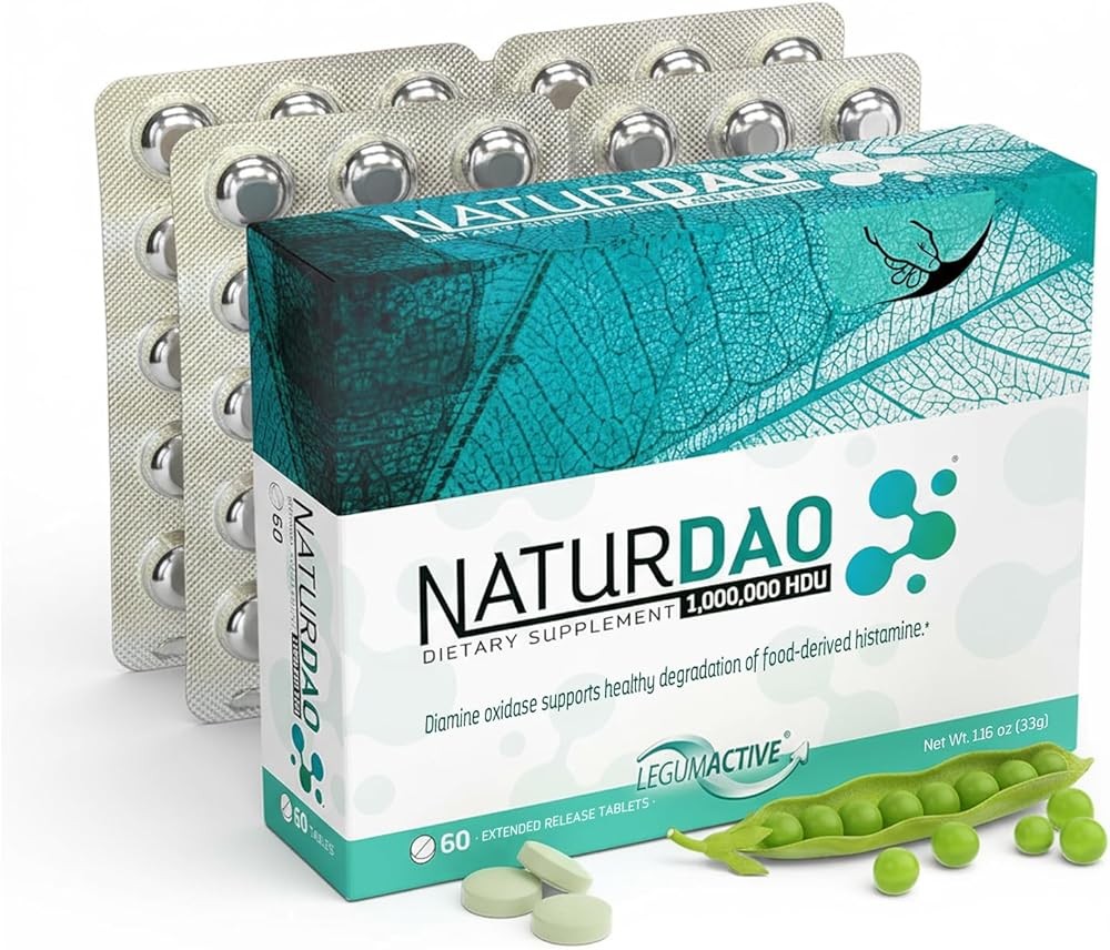 NATURDAO® DAO enzyme 1,000,000 HDU per tablet - DAO Enzyme Supplement - Histamine Block - Diamine Oxidase - Food Into...
