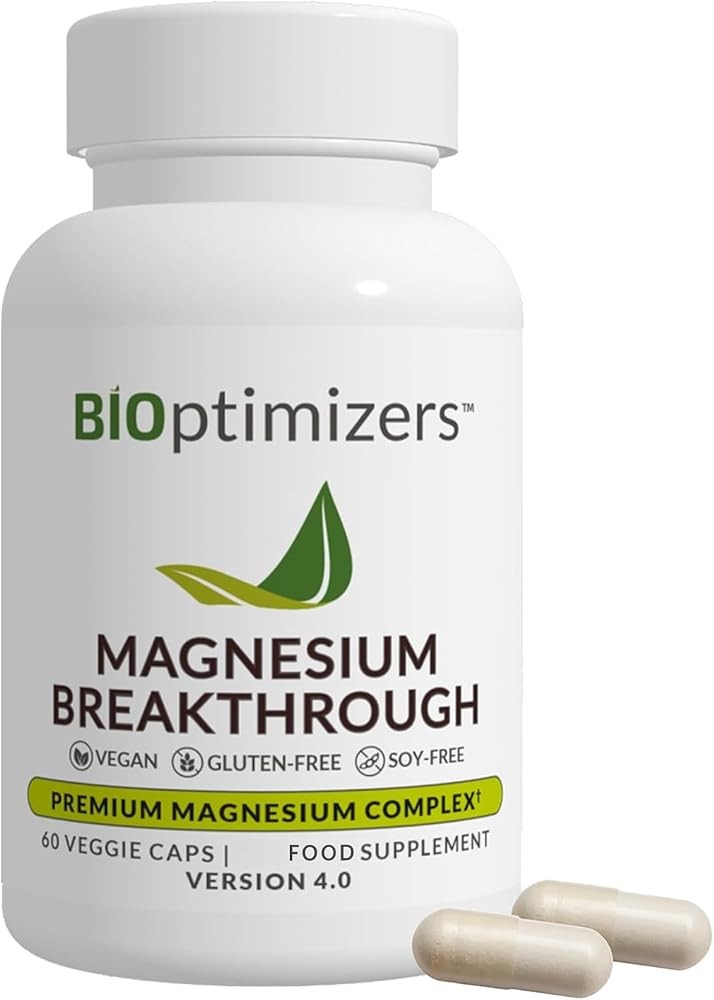 BIOptimizers Magnesium Breakthrough 60 Capsules - Sleep and Cognitive Support
