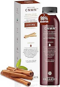 True Vine 3200mg Liquid Ceylon Cinnamon Supplement (Made in USA) for Healthy Heart, Blood Pressure, Sugar, Cholestero...