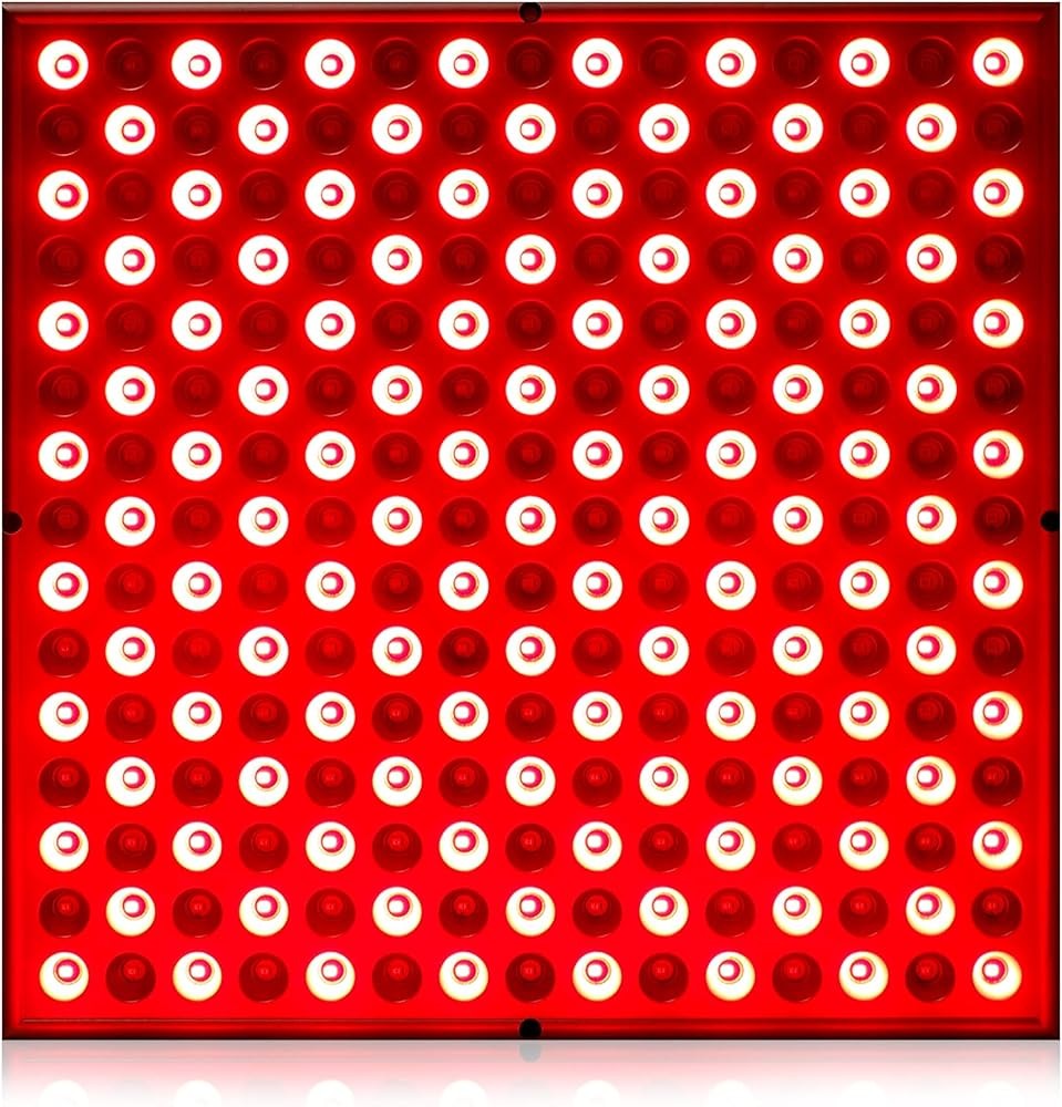 LED-Red-Light-Therapy-Device - 45W LED Panel Deep 660nm and Near-Infrared 850nm Light Combo for Skin Beauty, Pain Rel...