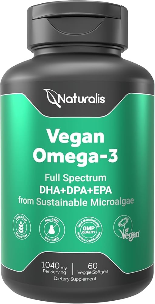 Naturalis Vegan Omega 3 DHA EPA and DPA from Algae