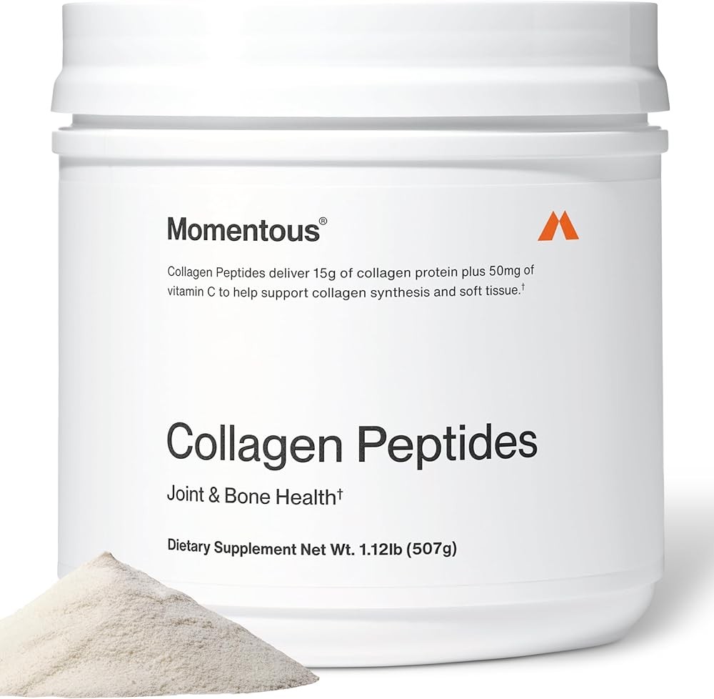 Momentous Grass-Fed Collagen Peptides Powder - Collagen Protein Powder with Fortigel & Vitamin C for Hair, Skin, Nail...