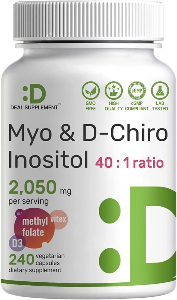 Myo-Inositol & D-Chiro Inositol Supplement 40:1 Ratio