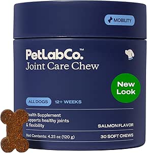 PetLab Co. Joint Care Chews - High Levels of Glucosamine for Dogs, Green Lipped Mussels, and Omega 3 - Dog Hip and Jo...
