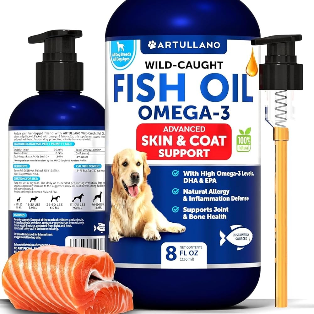 Omega 3 Fish Oil for Dogs - Better Than Salmon Oil