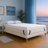 ViscoSoft 4 Inch Active Cooling Memory Foam Mattress Topper