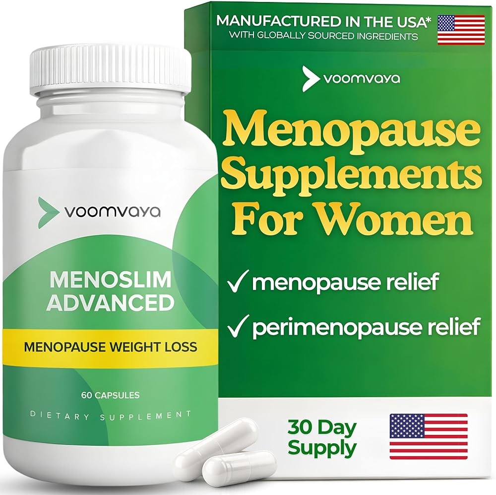 VoomVaya MenoSlim Advanced Menopause Weight Loss for Women - Metabolism Support Supplement
