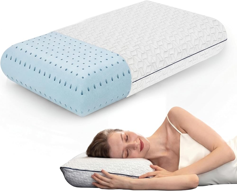 Cooling Gel Memory Foam Pillow Bamboo Viscose