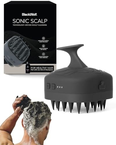 Black Wolf Sonic Scalp Scrubber