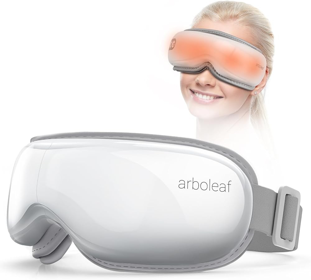 arboleaf Eye Massager with Heat, 5 Modes Compression