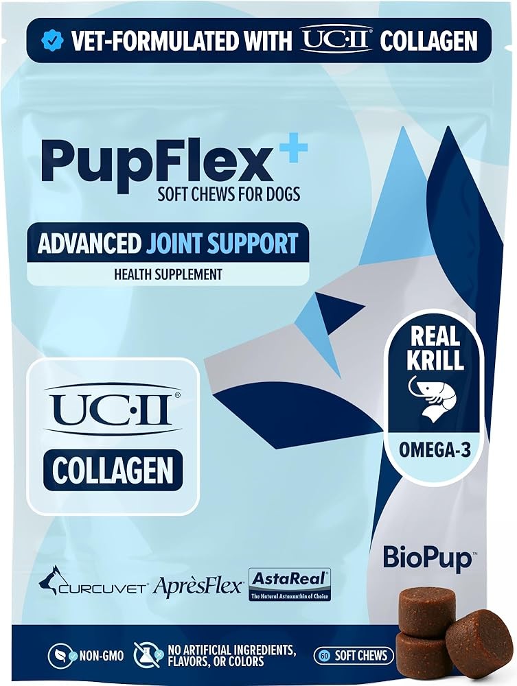 PupFlex+ Hip and Joint Supplement Dogs with UC-II Collagen and CurcuVET
