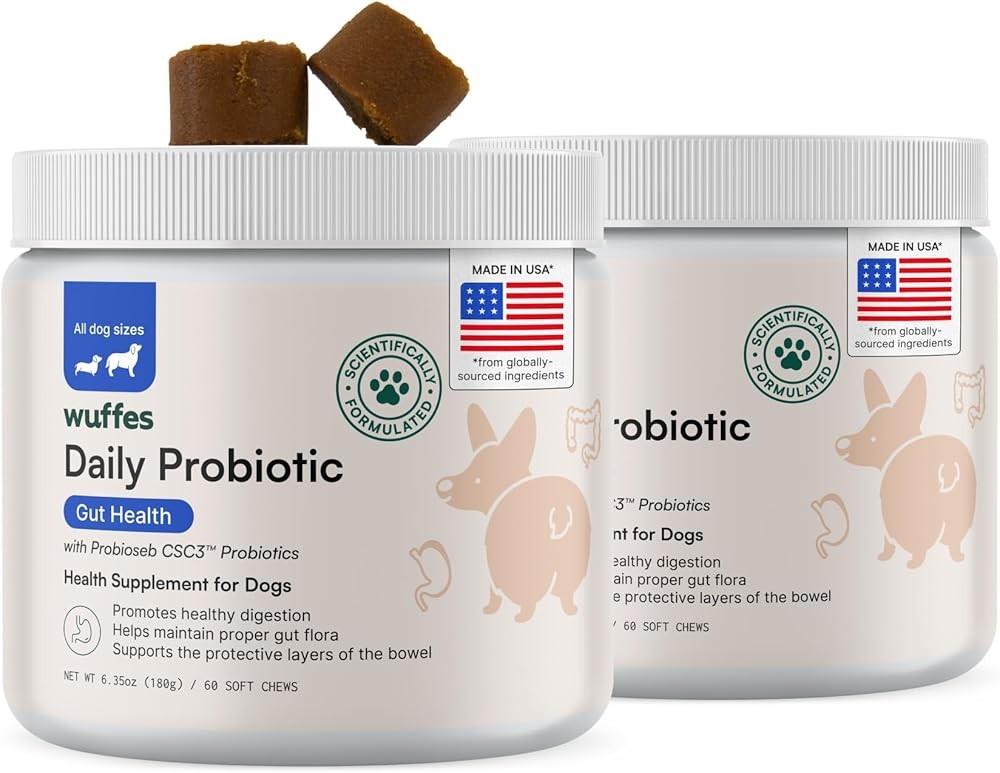 Wuffes Daily Probiotic for Dogs - Supports Digestive Health