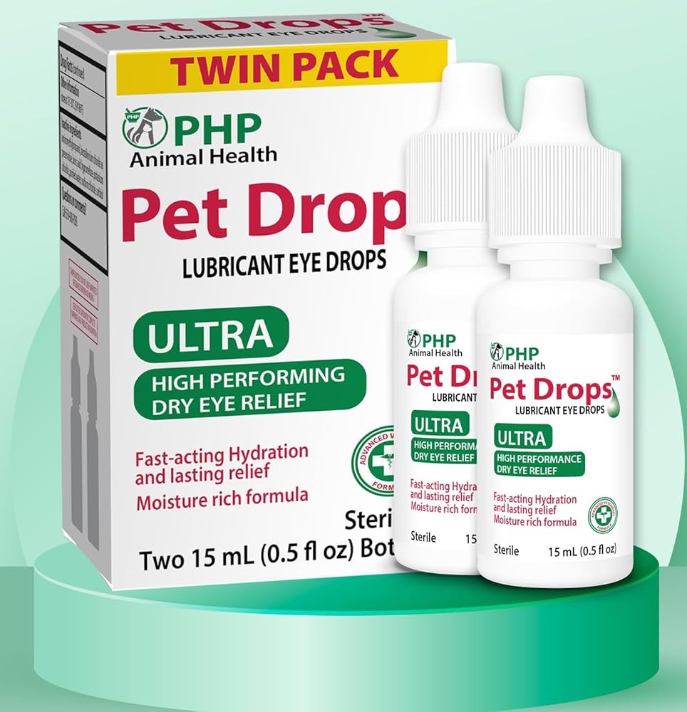 Pet Drops Ultra Lubricant Eye Drops for Dogs and Cats