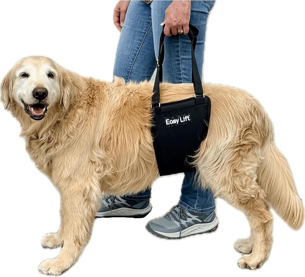 Easy Lift Dog Support Sling, Rear Hind Leg Harness for Injured & Senior Dogs, or Surgery Recovery & Rehabilitation, Padded for Comfort, Ergonomic Design, Machine Wash & Dry (Large/Extra Large)