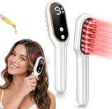 4-in-1 Red Light Scalp Massager Brush with Oil Applicator