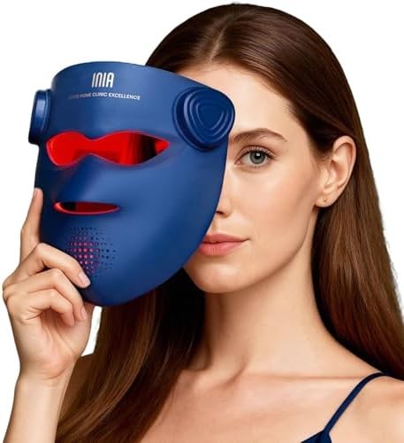 INIA Glow 4D Wireless Red Light Therapy Mask – 320 LEDs