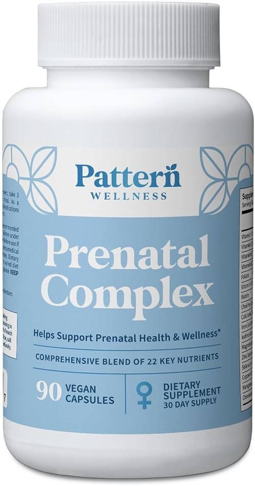 Pattern Wellness Prenatal - DHA, Folate, Iron & Probiotics