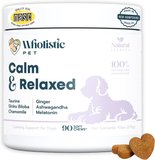 Wholistic Pet Calm and Relaxed - L-Theanine for Dogs Anxiety Relief