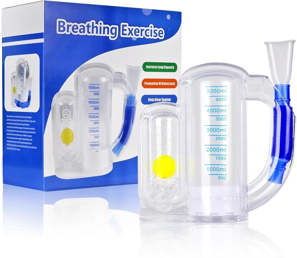 Incentive Spirometer Adult 5000ML Lung Trainer